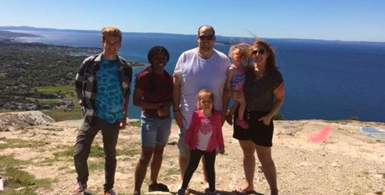 Summer Work Student Exchange participants Melissa, Paul, Scarlett, Carrie, Edouard, and Mayika in St. John’s, Newfoundland. (Photo submitted by Melissa).