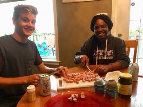 Edouard and Mayika, former youth participants of the YMCA's Summer Work Student Exchange Program. Photo submitted by Melissa.